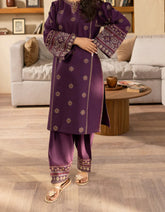 Grace Z-(S1276) - Stitched Embroidered 2pc Lawn Dress